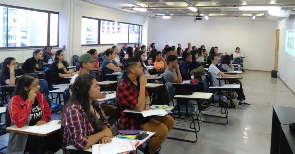 Registro de um dos aulões promovidos pela SEE em 2018. Foto: Arquivo/SEE Registro de um dos aulões promovidos pela SEE em 2018. Foto: Arquivo/SEE